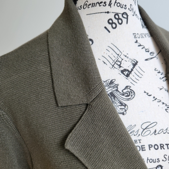 Banana Republic womens double breasted long knit jacket - Picture 4 of 7